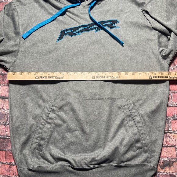 Polaris Vapor RZR Embroidered Logo ATV UTV Hoodie Sweatshirt Men Sz L Y2K - Picture 7 of 7